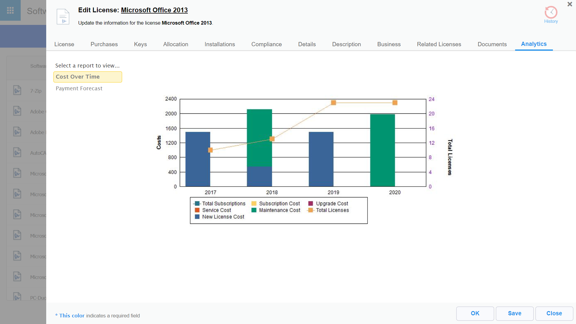 screenshot of VIZOR License Manager